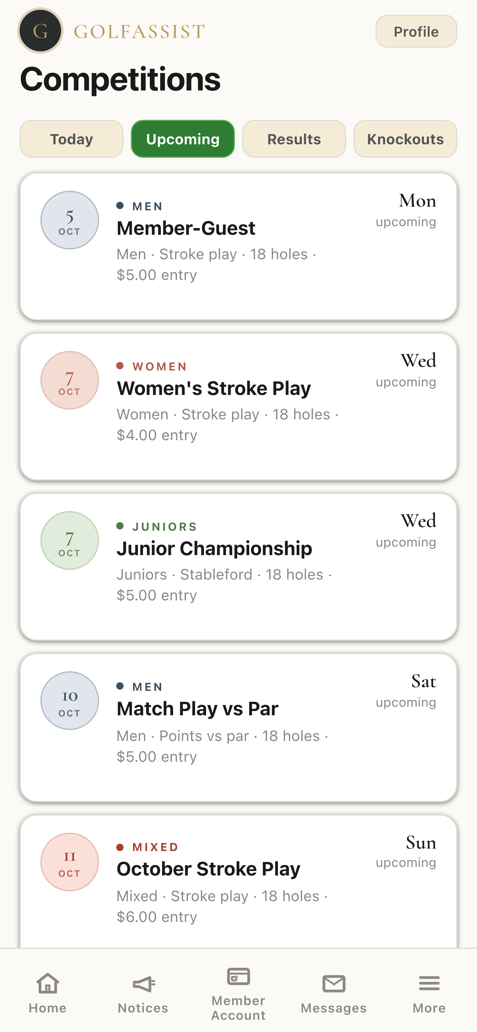 Competitions