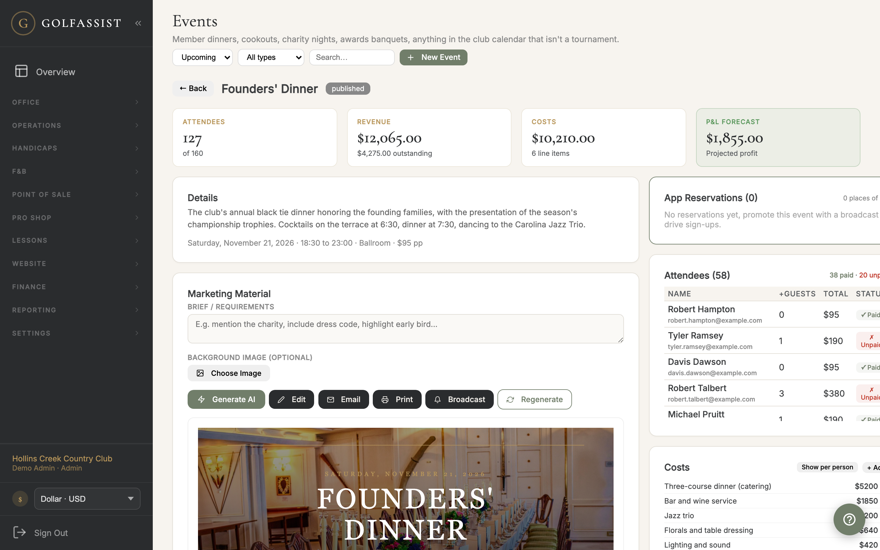 Event Management