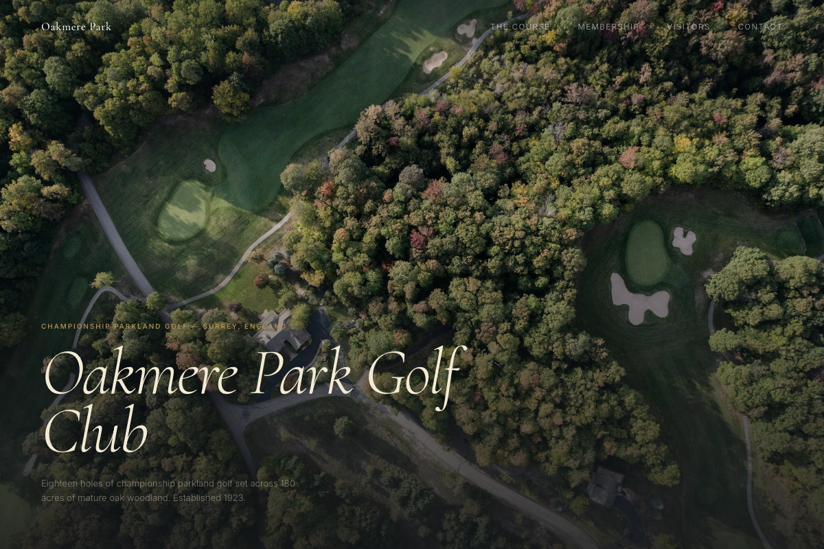 Club website built with GolfAssist